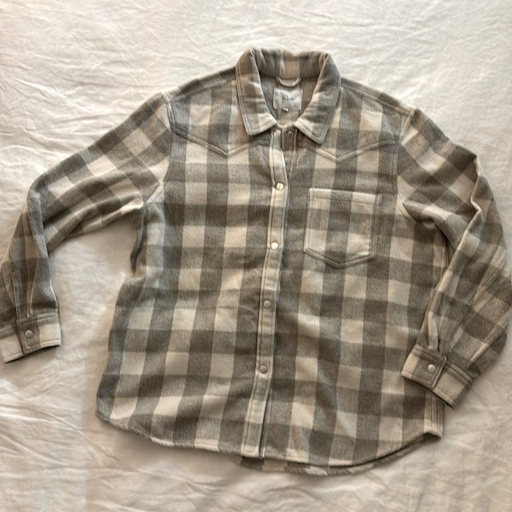Rails Flannel Shirt Grey/White XL
